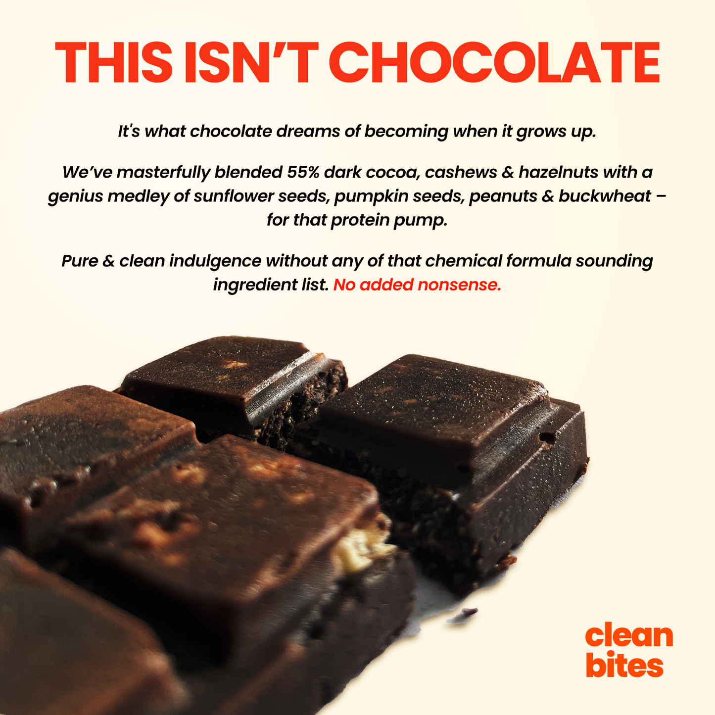 Dark Chocolate - Hazelnut with 12g Protein (pack of 2) (50g each)