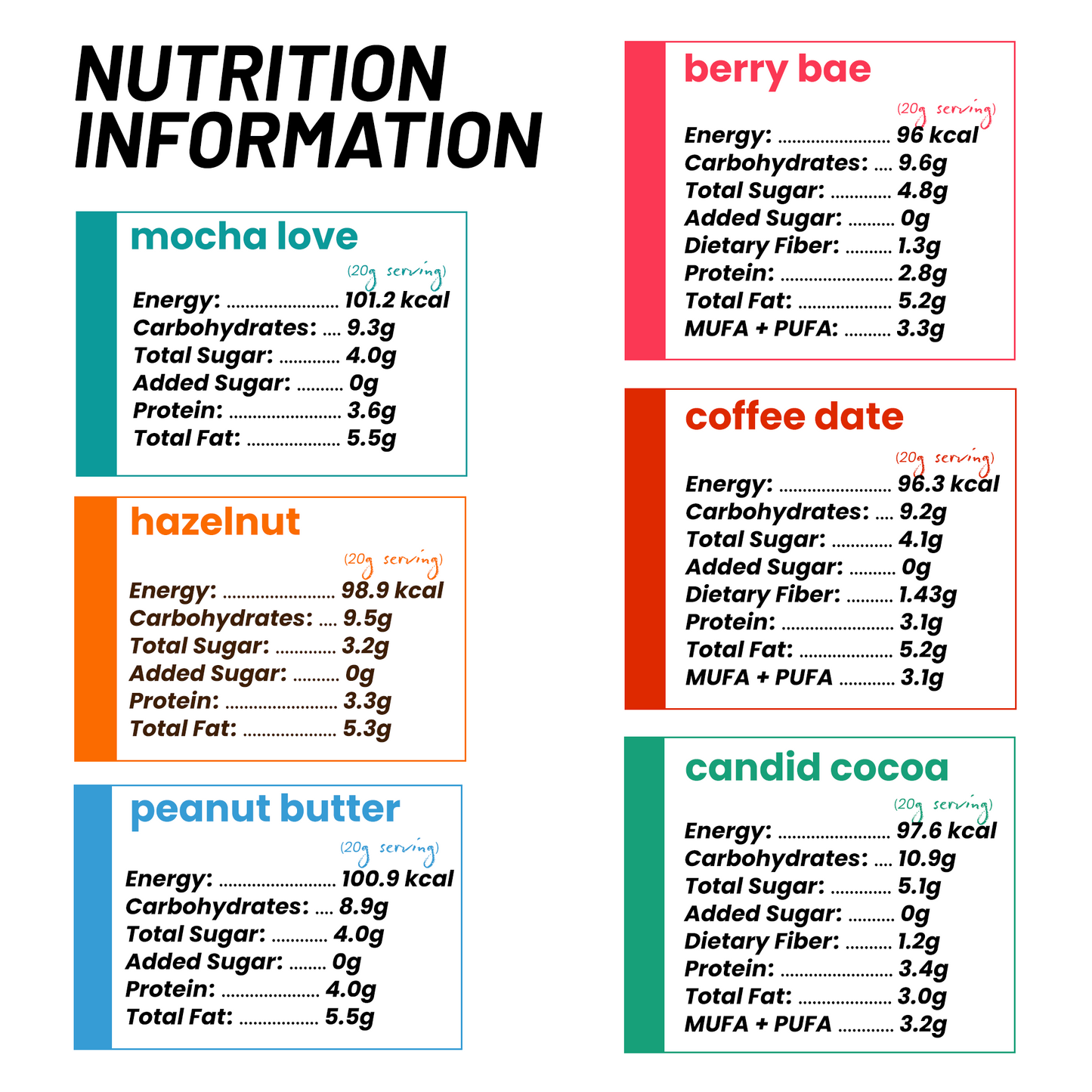 Assorted Flavour Bundle! - Pack of 6