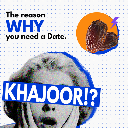 The reason why you need a date. Woman surprised to know about the benefits of dates in CAFOCO energy bars. Dates are knows as Khajoor in the hindi language