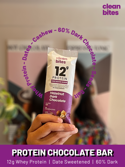 Dark Chocolate - Hazelnut with 12g Protein (pack of 2) (50g each)