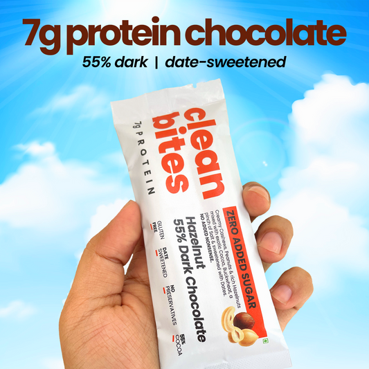 Dark Chocolate - Hazelnut (50g) 7g Protein