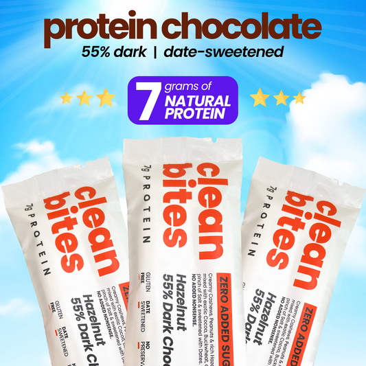 Dark Chocolate - Hazelnut (50g) 7g Protein (pack of 3)